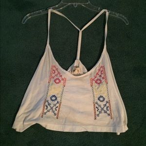 A Hollister crop top.